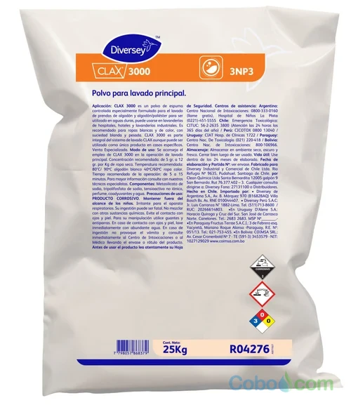 CLAX 3000  DETERGENTE ENPOLVO   DIVERSEY