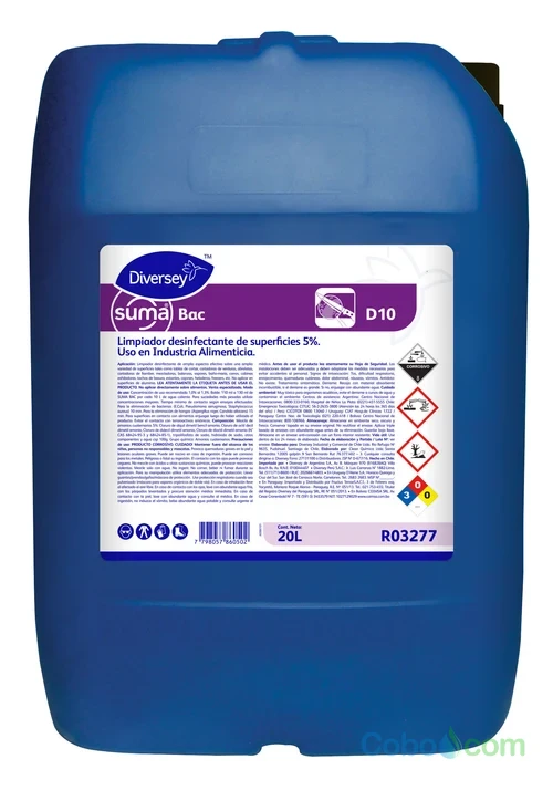 SUMA BAC D10 DETERGENTE DESINFECTANTE  DIVERSEY