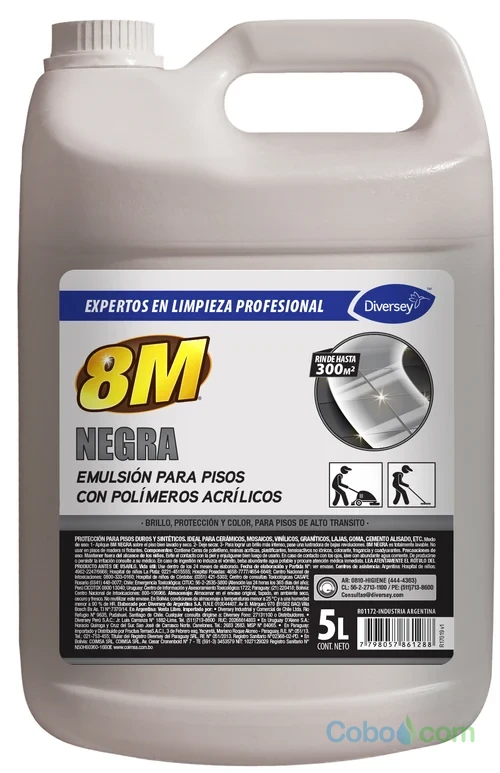 CERA 8 M CLASSIC NEGRA (Caja  4  x  5 Litros)