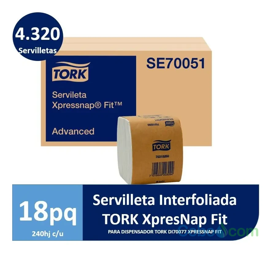 TorkÂ®Servilleta de papel Xpressnap FIT